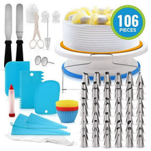 Load image into Gallery viewer, Urijk 106pcs Reusable Cupcake &amp;Baking Decorating Supplies