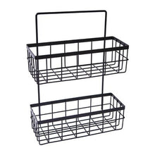 Load image into Gallery viewer, 1Pcs  Metal Double Layer Storage Hanging Basket